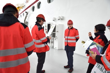 Norway, Ostfold County, Halden, Nexans Aurora cable-laying vessel, Christopher Guérin, CEO of Nexans