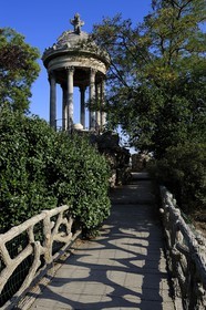 France, Paris (75), parc des Buttes Chaumont, le Belvédère ou temple de la Sybille