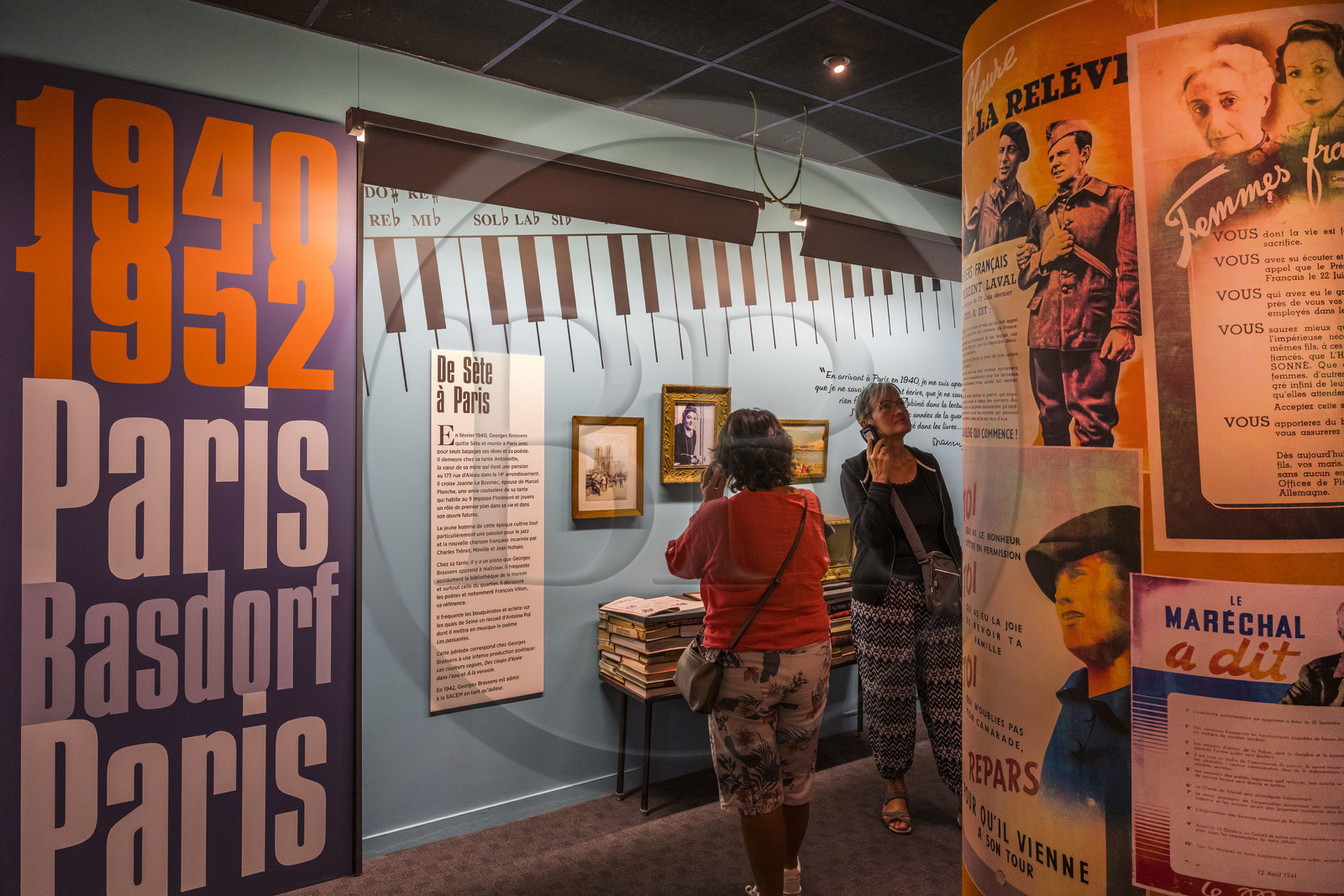 France, Hérault (34), Sète, Espace Georges Brassens, musée consacré à l’auteur-compositeur-interprète Georges Brassens