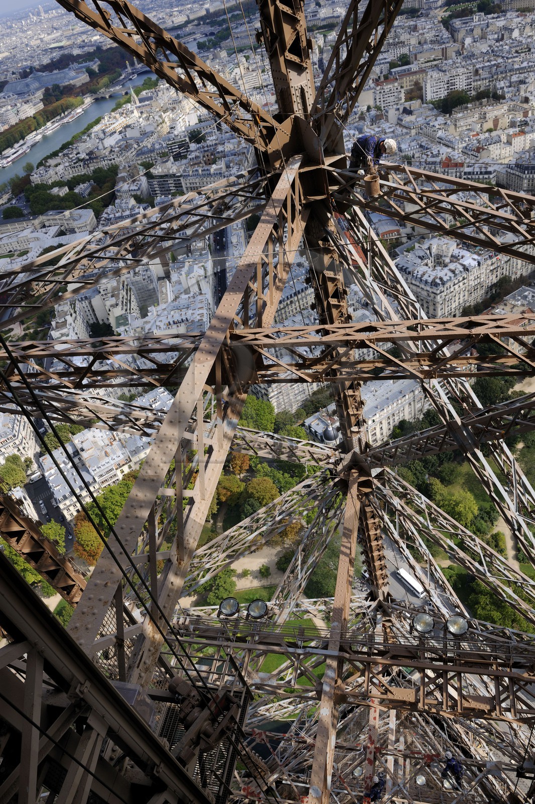 France, Paris (75), peintres de la Tour Eiffel