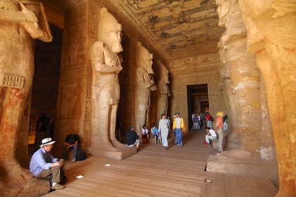 Egypte, Haute Egypte, Nubie, Abou Simbel, site classé Patrimoine Mondial de l'UNESCO, temple de Ramsès II