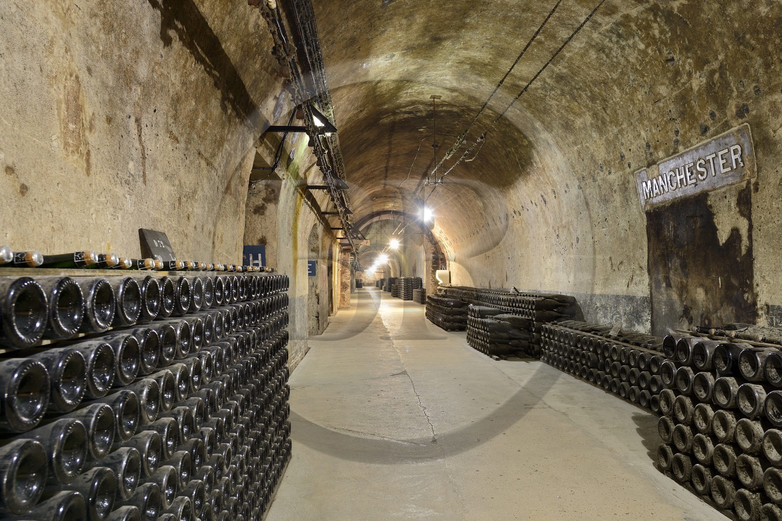 France, Marne (51), Reims le champagne, les caves du Domaine Pommery