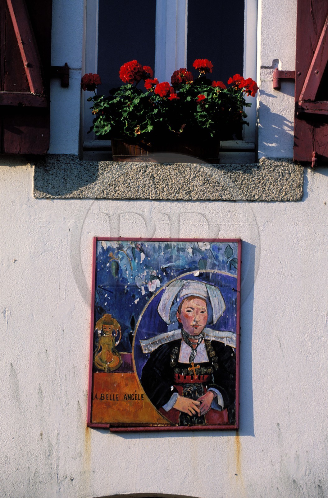 France, Finistère (29), Pont-Aven, les tableaux de Gauguin sont omniprésents dans la ville (Pays bigouden)