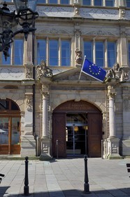 France, Bas Rhin, Strasbourg, old town listed as World Heritage by UNESCO, Place Gutenberg, Chamber of commerce building