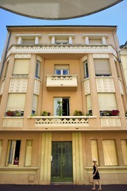 France, Allier (03), Vichy, immeuble de l'architecte Mazon de style Art Déco au 16 dans la rue Nicolas Larbaud