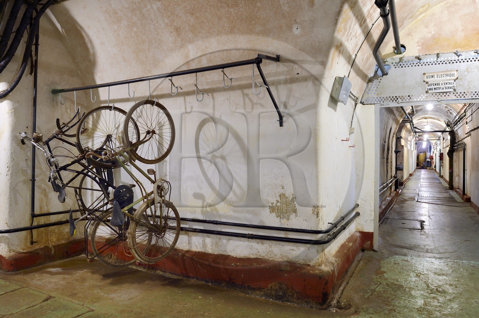 France, Moselle (57), Veckring, Ligne Maginot, forteresse du Hackenberg, une galerie