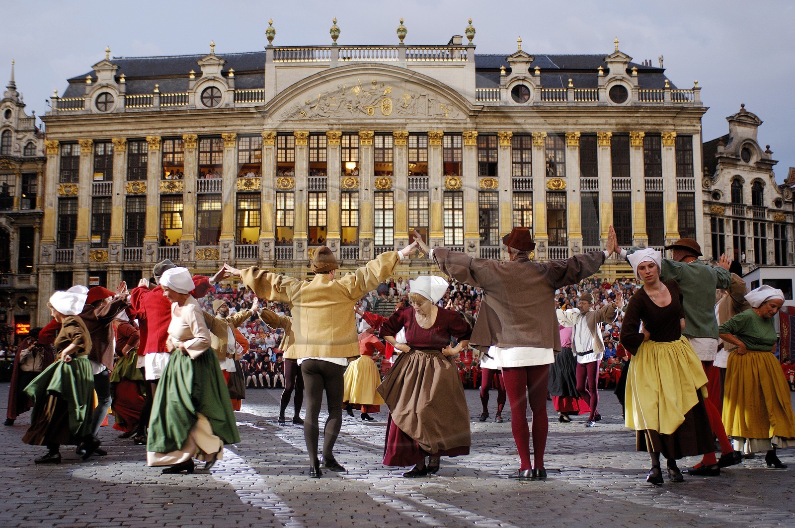 Belgium, Brussels, historical centre, Grand' Place listed as World Heritage by UNESCO, the Ommegang Festival