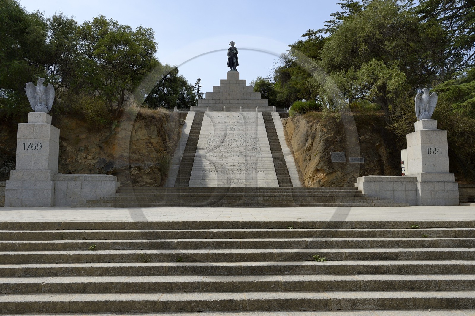 France, Corse-du-Sud (2A), Ajaccio, place d'Austerlitz (Casone), Monument de Napoléon 1er
