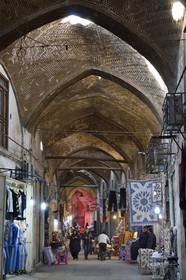Iran, province d'Ispahan, Ispahan, Bazar-e Bozorg (Grand Bazar), immense bazar couvert qui remonte à près de 1300 ans