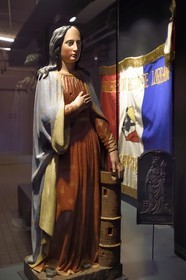 France, Moselle, Petite Rosselle, carreau Wendel museum, St. Barbara, patron saint of miners