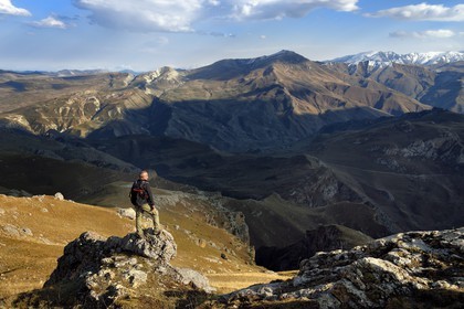 Azerbaijan, Quba (Guba) region, Greater Caucasus mountain range, hiking between the village of Qalaxudat and Giriz