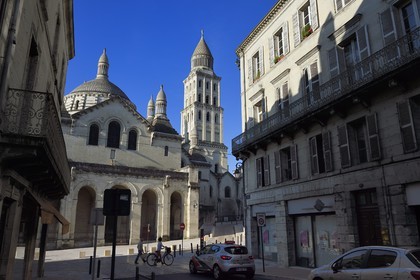 France, Dordogne, White Perigord, Perigueux, Saint Front Cathedral, stop on Route of Santiago de Compostela listed as World Heritage by UNESCO