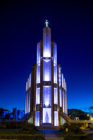 France, Charente-Maritime, Royan, église Notre-Dame de Royan construite de 1955 à 1958 par l'architecte Guillaume Gillet (Grand Prix de Rome)