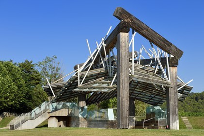 France, Bouches du Rhone,  Le Puy Sainte Reparade, Chateau La Coste vineyard and contemporary art center, music Pavillon by Frank O. Gehry (Compulsory Mention)