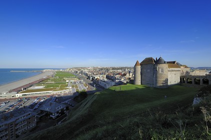 France, Seine-Maritime, Dieppe, the Castle-museum dominates the city