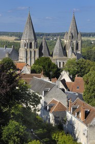 France, Indre et Loire, Loches, the Saint Ours abbey