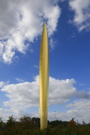France, Moselle (57), Metz, Parc de la Seille, la sculpture Tremblement de Ciel