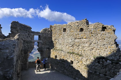 France, Aude, Cathar castle of Queribus