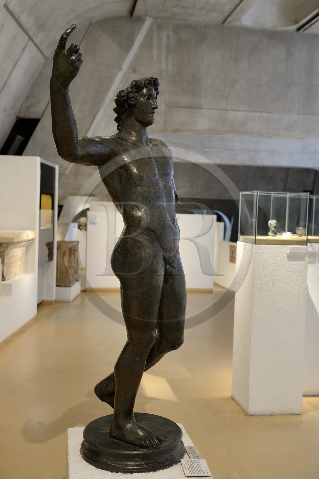 France, Rhône (69), Lyon, site historique classé Patrimoine Mondial de l'UNESCO, colline de Fourvière, musée gallo-romain de Fourvière construit par l’architecte Bernard Zehrfuss