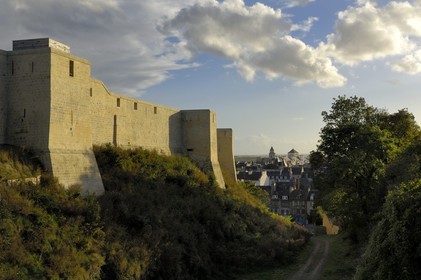France, Calvados, Caen, the ducal castle overlooking the old town