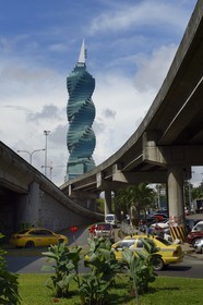 Panama, Panama City, the F&F Tower previously known as the Revolution Tower and also as El Tornillo (the screw)