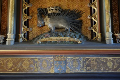 France, Loir et Cher, Loire Valley, listed as World Heritage by UNESCO, Chaumont sur Loire castle, Royal hedgehog in the Princess salon