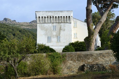 France, Haute Corse, Cap Corse, Pino, the Piccioni palace (Palazzi or House of American) whose builder made his fortune at Saint Thomas (Virgin Islands) by François Piccioni and his heirs