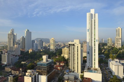 Panama, Panama City, downtown buildings in the ​​Marbella area