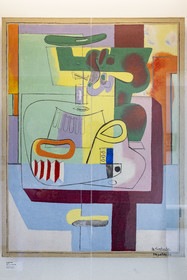 France, Yonne, regional natural park of Morvan, Vézelay, a UNESCO World Heritage site, labelled Les Plus Beaux Villages de France, the musée Zervos - Maison Romain-Rolland, Still Life - Vézelay (1939) by Le Corbusier