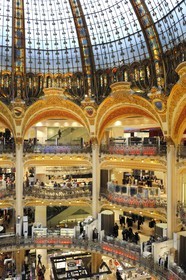 France, Paris (75), le grand magasin des Galeries Lafayette situé boulevard Haussmann