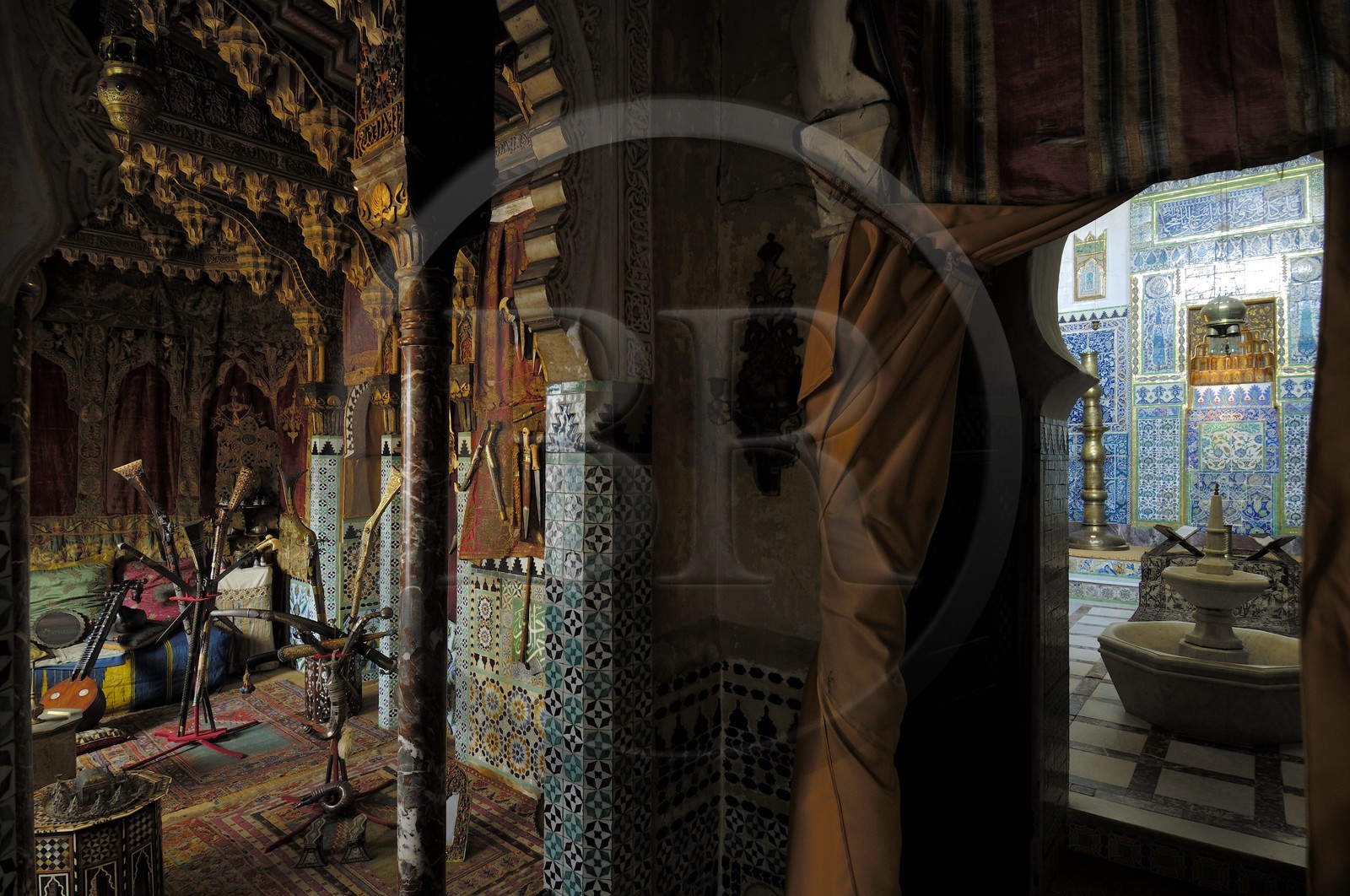 France, Charente-Maritime (17), Rochefort, maison de Pierre Loti, le salon turc