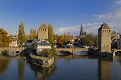 France, Bas Rhin (67), Strasbourg, quartier de la Petite France, les Ponts Couverts