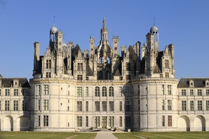 France, Loir et Cher (41), Vallée de la Loire classée Patrimoine Mondial de l' UNESCO, château de Chambord