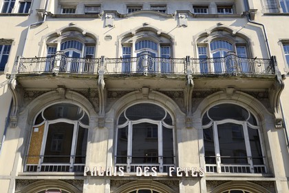 France, Bas-Rhin (67), Strasbourg, quartier de la Neustadt datant de la periode allemande, le Palais de Fêtes (1903) rue Sellenick