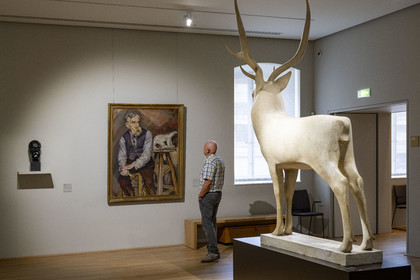 France, Côte-d'Or (21), Dijon, zone classée Patrimoine Mondial de l'UNESCO, Musée des Beaux-Arts dans l'ancien palais des ducs de Bourgogne,  nouvel espace dédié au sculpteur bourguignon François Pompon (1855-1933)
