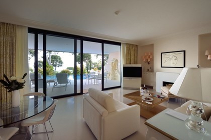 France, Alpes Maritimes, Saint Jean Cap Ferrat, Grand-Hotel du Cap Ferrat, a 5 star palace from Four Seasons Hotel, private infinity pool of the pool suite