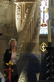 United Kingdom, Scotland, Midlothian, Roslin, Rosslyn Chapel, the Apprentice Column