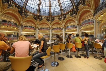 France, Paris (75), le grand magasin des Galeries Lafayette situé boulevard Haussmann