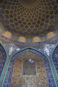 Iran, province d'Ispahan, Ispahan, mosquée du Cheikh Lotfallah (Lotfollah) datant du début du XVIIe siècle