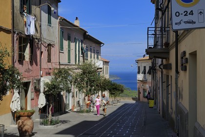 Italy, Tuscany, Elba Island, the perched village of Capoliveri