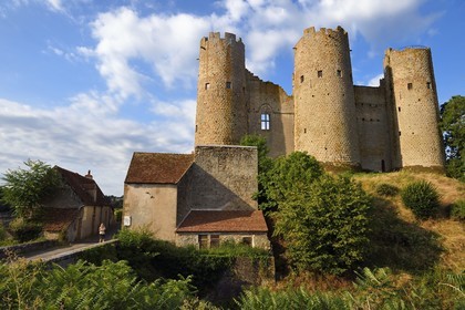 France, Allier (03), former province of Bourbonnais, the 13th century Bourbon l'Archambault castle
