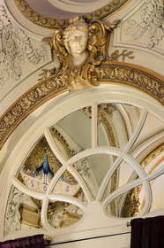 France, Vosges (88), Station thermale de Contrexéville, le restaurant du casino