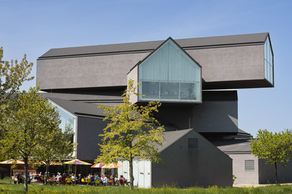 Germany, Bade-Wurtemberg, Weil am Rhein near Basel, the Vitra Campus, Vitra Haus, by architects Herzog and de Meuron (2010)