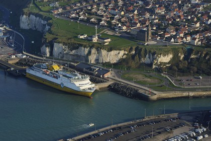 France, Seine-Maritime, Dieppe (aerial view)