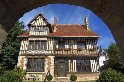 France, Calvados, Pays d'Auge, Deauville, villa the L'Augeronne