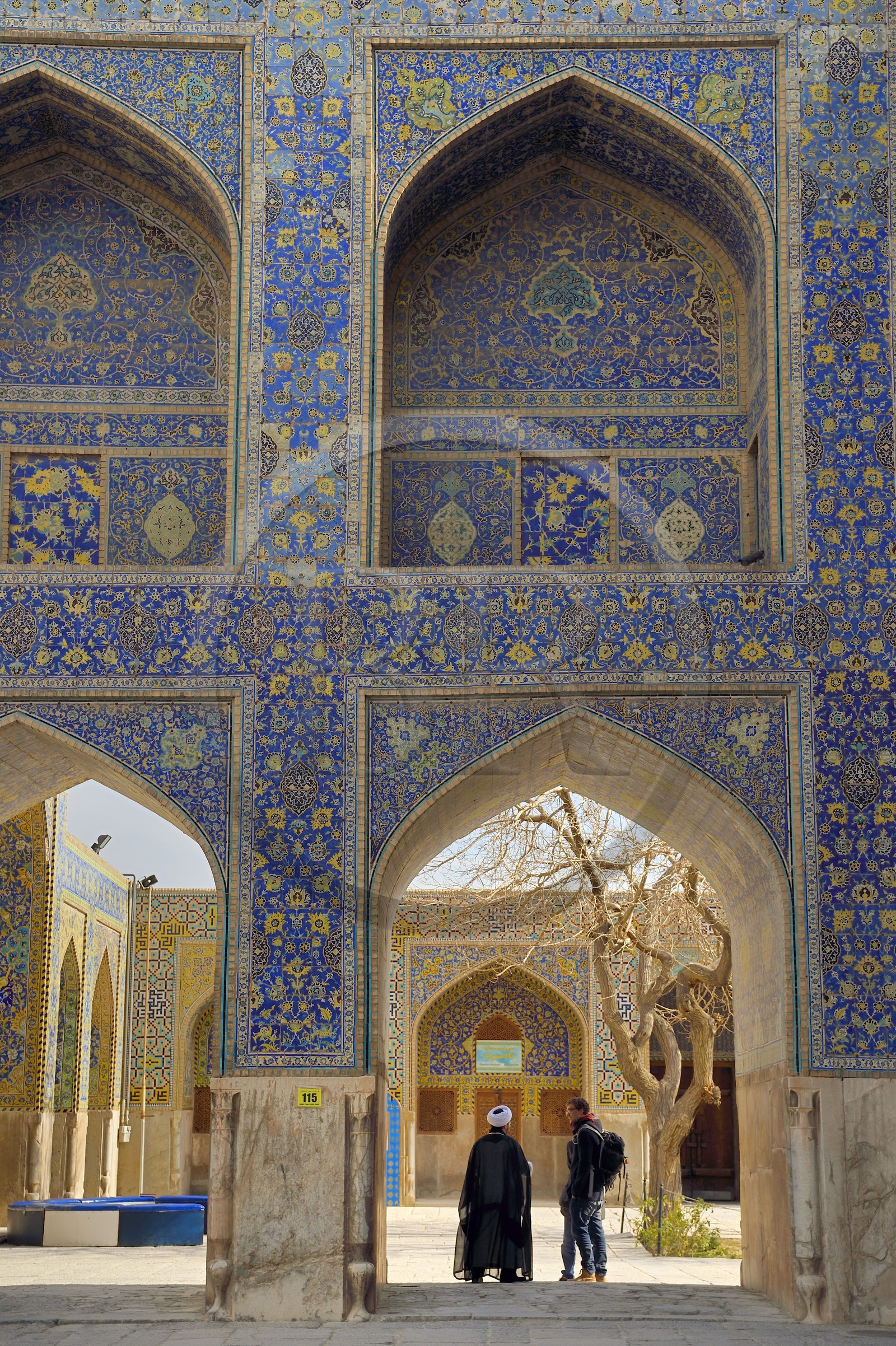Iran, province d'Ispahan, Ispahan, la mosquée de l'Imam ou mosquée du Chah (Shah)
