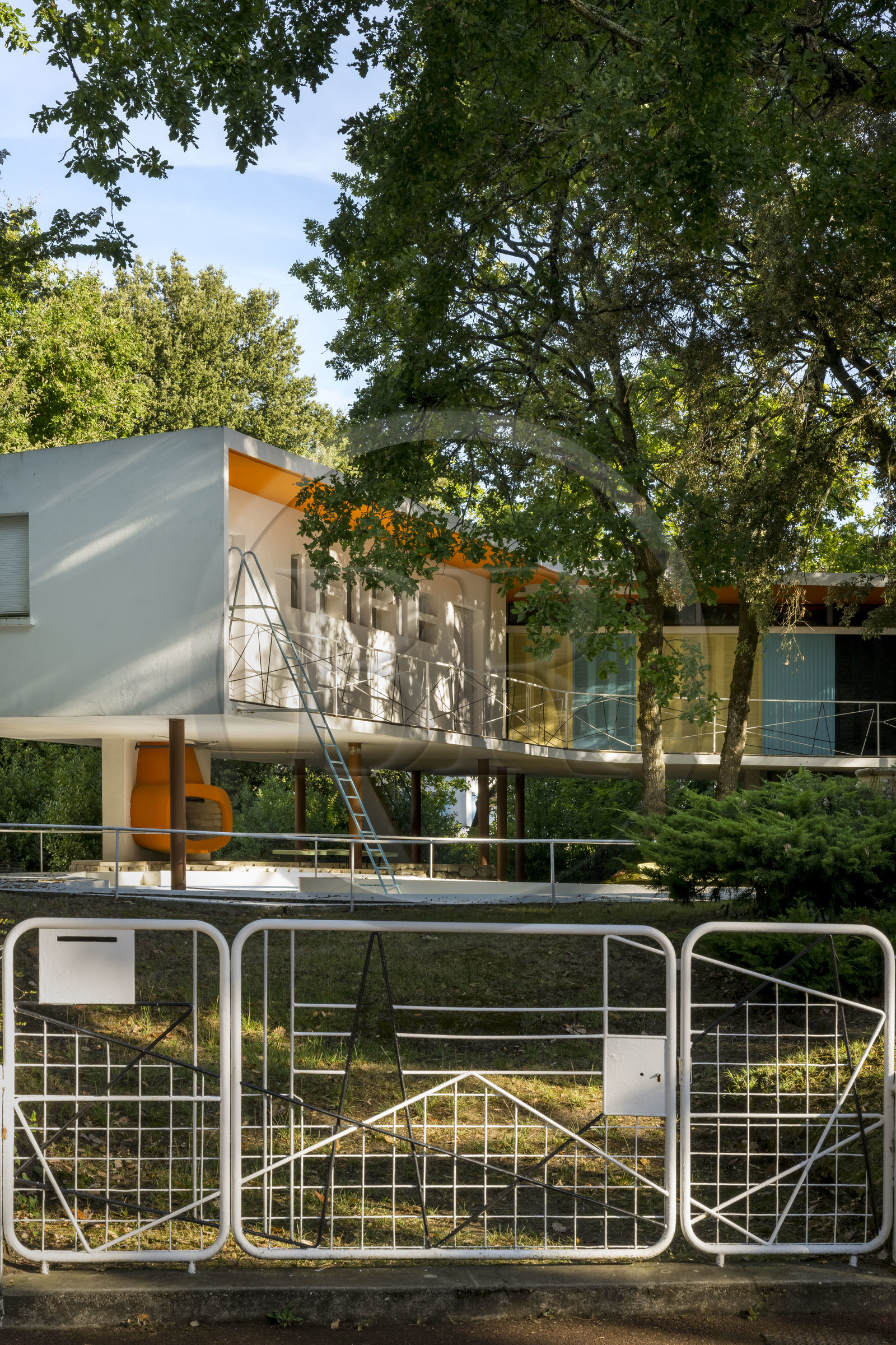 France, Charente-Maritime (17), Royan, villa du quartier résidentiel du Parc, villa Boomerang construite en 1959 par l'architecte P. Marmouget