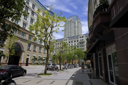 Vietnam, Hanoï, quartier de Cau Giay, nouveaux immeubles de luxe The Manor