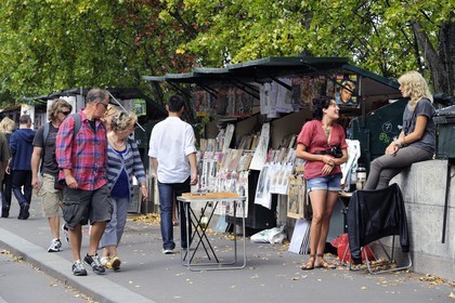 France, Paris (75), les bouquinistes des quais de Seine