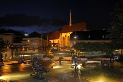 Switzerland, Basel, the Tinguely fountain
